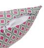 Pink and Blush Polyester Jacquard 16x16 inches Cushion Cover Set of 2