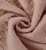 Pink and Brown Polyester Solid 200 GSM Double Bed Comforter