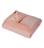 Pink and Brown Polyester Solid 200 GSM Double Bed Comforter