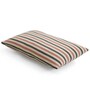 Pink and Grey 100% Cotton Candy Stripes 12X20 Inches Knitted Cushion Cover