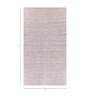 Pink and Purple Abstract Viscose 6 ft X 9 ft Hand Woven Carpet