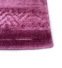 Pink and Purple Solid Bamboo Silk 5 ft X 8 ft Hand Woven Rectangle Carpet