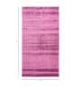 Pink and Purple Solid Bamboo Silk 5 ft X 8 ft Hand Woven Rectangle Carpet