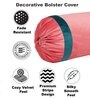 Pink and Teal Stripes TC Velevt 2 Bolster Covers