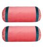 Pink and Teal Stripes TC Velevt 2 Bolster Covers