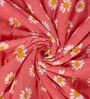 Pink and Yellow Polyester Solid 105 GSM Double Bed Comforter