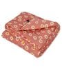 Pink and Yellow Polyester Solid 105 GSM Single Bed Comforter