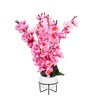 Pink Fabric And Plastic Elegant Artificial Flowers