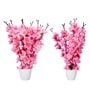 Pink Fabric & Plastic Artt Artificial Flowers