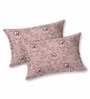 Pink Bedsheet 220 Tc Cotton King Bedsheet With 2 Pillow Covers