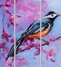 Pink Bird With Nature Canvas Wall Painting