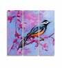 Pink Bird With Nature Canvas Wall Painting