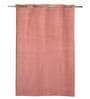 Pink Geometric Polyester Blend 7 Ft Light Filering Eyelet Door Curtains (Set of 2)