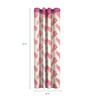 Pink Floral Polyester 5 Ft Semisheer Eyelet Window Curtains (Set of 2)