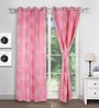 Silk Blackout 9 Feet Eyelet Long Door Curtain