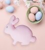 Pink Poly Cotton Bunny Shaped Pillow