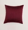 White Floral Canvas 16 x 16 Inches Cushion Cover