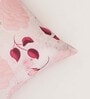 White Floral Canvas 16 x 16 Inches Cushion Cover