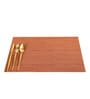 Pink Ceila Rectangular PVC Dining Table Placemat