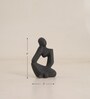 Black Human Figurine Ceramic Flower Vase (1 Pc)