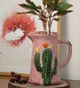 Pink Ceramic Cactus Design Planter