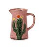 Pink Ceramic Cactus Design Planter