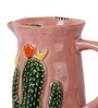 Pink Ceramic Cactus Design Planter