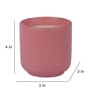 Pink Ceramic Glass Wax Candle Set of 2