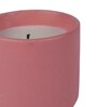 Pink Ceramic Glass Wax Candle Set of 2