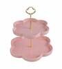 Cloud Pink & Gold Ceramic Appetizer Platter