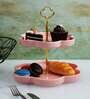 Cloud Pink & Gold Ceramic Appetizer Platter