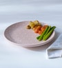 Pink Breakfast Ceramic Plate