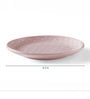 Pink Breakfast Ceramic Plate