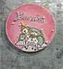 Pink Colour Engineered Wood 10 Inch Wall Art With 3D Marble Dust N Clay Handmade Unicorn Art Work
