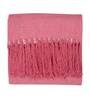 Pink Solid Cotton 50x60 Inches Sofa Throw