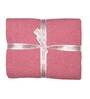 Pink Solid Cotton 50x60 Inches Sofa Throw