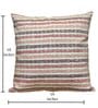 Pink Cotton  Checkered 16x16 inches Cushion Cover