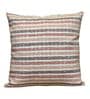 Pink Cotton  Checkered 16x16 inches Cushion Cover