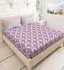 Pink Cotton 1 Double Queen Bedsheet with 2 Pillow Covers