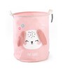 Pink Cotton Puppy 11 Ltrs Laundry Basket Cum Kids Storage Organizer