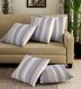 Cotton Geometric Pattern 14X14 Inches Cushion Covers (Set Of 5)