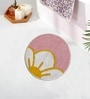 Pink Cotton 20X20 Inches Anti-Skid Bath Mat