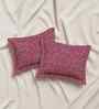 Pink Cotton 27x18 Inches Pillow Covers (Set of 2)