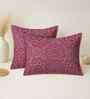 Pink Cotton 27x18 Inches Pillow Covers (Set of 2)