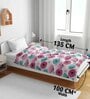 Pink Cotton Abstract 120 GSM  Single Bed Kids Dohar