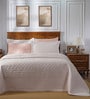 Pink Cotton Abstract 145 GSM Double Bed Quilt