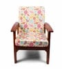 Pink Cotton Floral 20x20 Inches 1 Seater Sofa Chair Covers (Pack of 2)