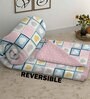 Pink Cotton Abstract 500 GSM Double Bed Comforter