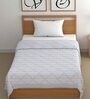 Pink Cotton Floral 500 GSM Single Bed Comforter
