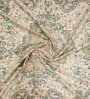 Beige Cotton Traditional 62X50 Inches Throw With Fringes